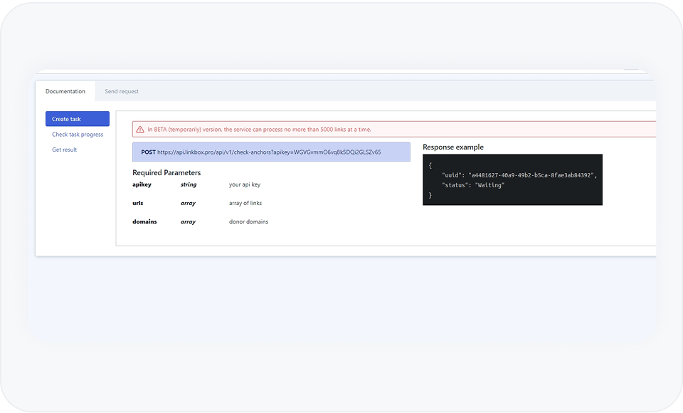 backlink checker api