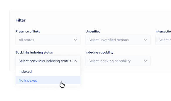 Backlinks indexer