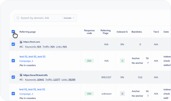 Instant link indexer