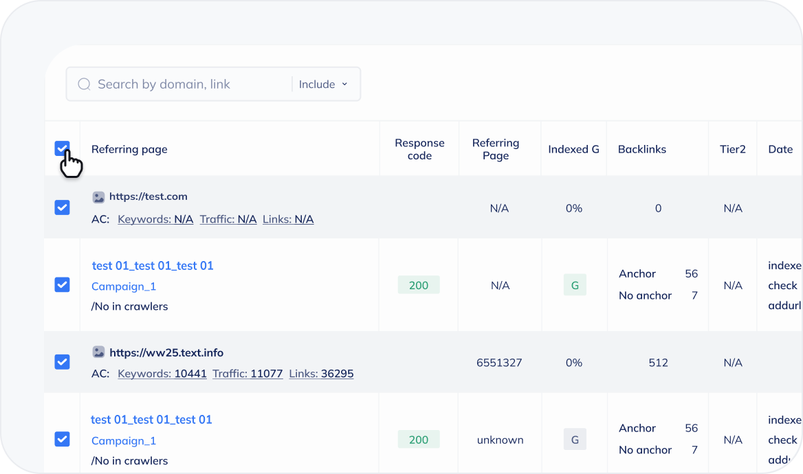 Bulk google index checker